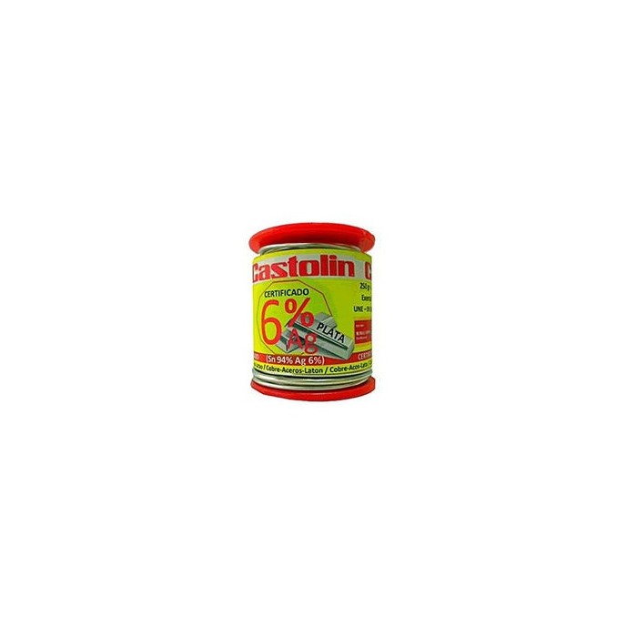 CARRETE CERTIFICADO 250gr ESTAÑO Y 6% PLATA
