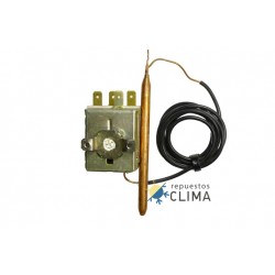 TERMOSTATO REGULACION FIJO 40ºC 1000MM CU PVC 3F 6.5X95