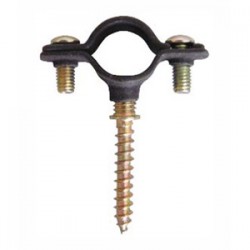 ABRAZADERA PLASTIFICADA CON TIRAFONDO 18mm