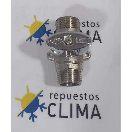 LLAVE INTERIOR 3/4"Mx3/4"M PATAS, BLOQUEO Y CROMADA
