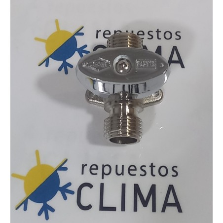 LLAVE INTERIOR 1/2"Mx1/2"M PATAS, BLOQUEO Y CROMADA