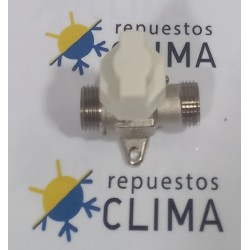 LLAVE CROMADA 1/2"Mx1/2"M C/LIMITADOR DE CAUDAL, BLOQUEO Y PATAS