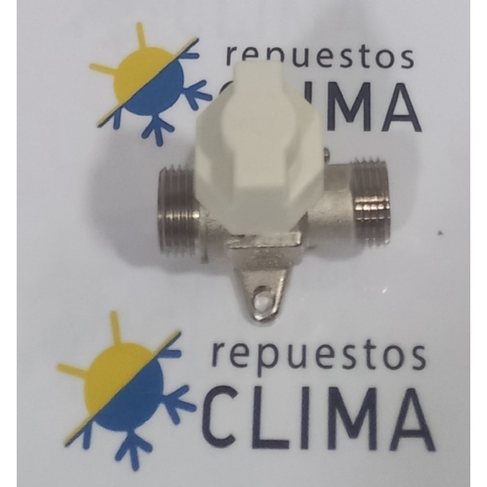 LLAVE CROMADA 1/2"Mx1/2"M C/LIMITADOR DE CAUDAL, BLOQUEO Y PATAS