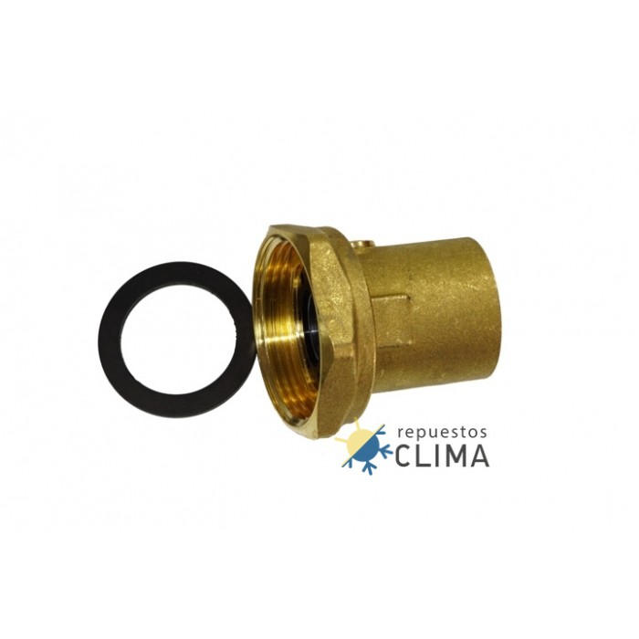 VALVULA ESFERA BOMBA CIRCULACION 1"H CON RACOR MOVIL 1 1/2"H