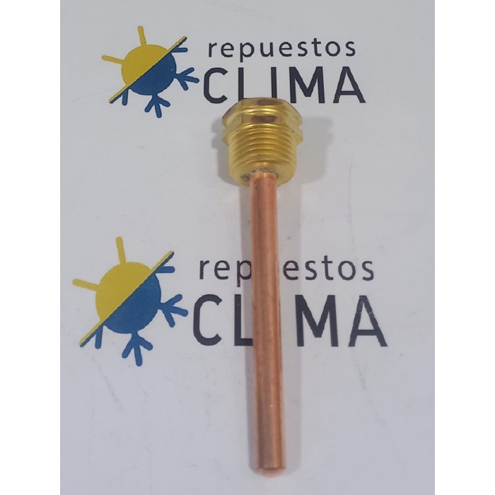 VAIAN TERMOSTATO 7x8 100MM COBRE CON TOMA LATON 1/2"