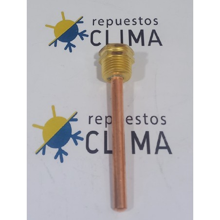 VAIAN TERMOSTATO 7x8 100MM COBRE CON TOMA LATON 1/2"