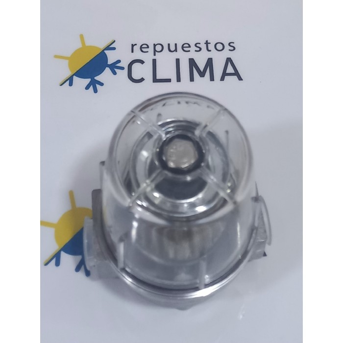 FILTRO GASOLEO ALUMINIO 3/8" H CON CUBETA DE PLASTICO