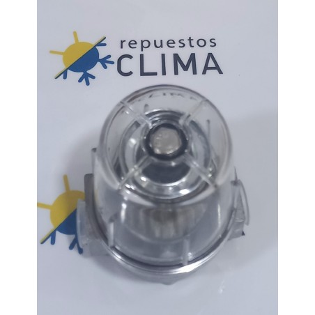 FILTRO GASOLEO ALUMINIO 3/8" H CON CUBETA DE PLASTICO