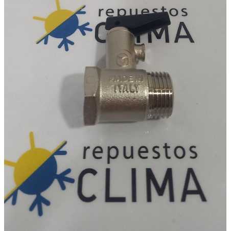 VALVULA SEGURIDAD PARA TERMO 1/2" M-H 8KG