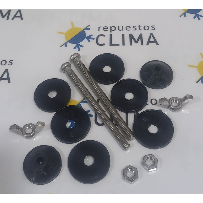 JUEGO TORNILLOS TAZA-CISTERNA INOX