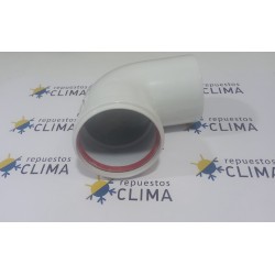 CODO EMPALME CHIMENEA ESTANCA 88º M/H 80