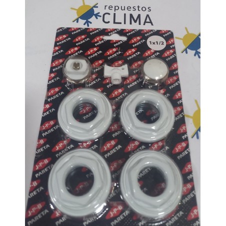 KIT UNIVERSAL TAPONES RADIADOR 1x1/2 BLANCOS