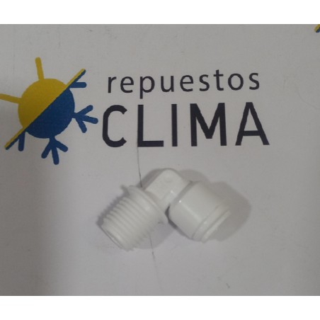 CONECTOR CODO - 1/4 QUICK - 1/4 ROSCA MACHO
