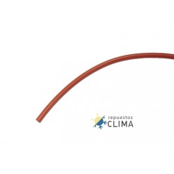 CABLE ELECTRODO ALTA TENSIÓN SILICONA ROJA 4mm (METRO)