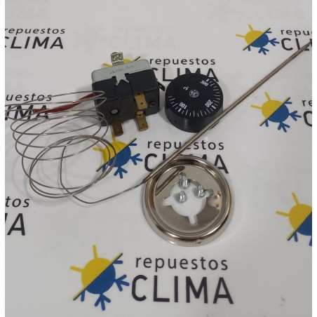 KIT TERMOSTATO REGULACION 0/300ºC 1,5M INOX