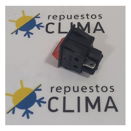 INTERRUPTOR BIPOLAR ROJO 1 T 25X31