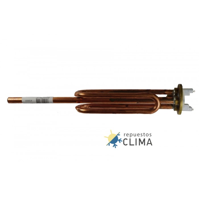 RESISTENCIA ELECTRICA TERMO 1200W. 230V. -PLETINA L-275mm