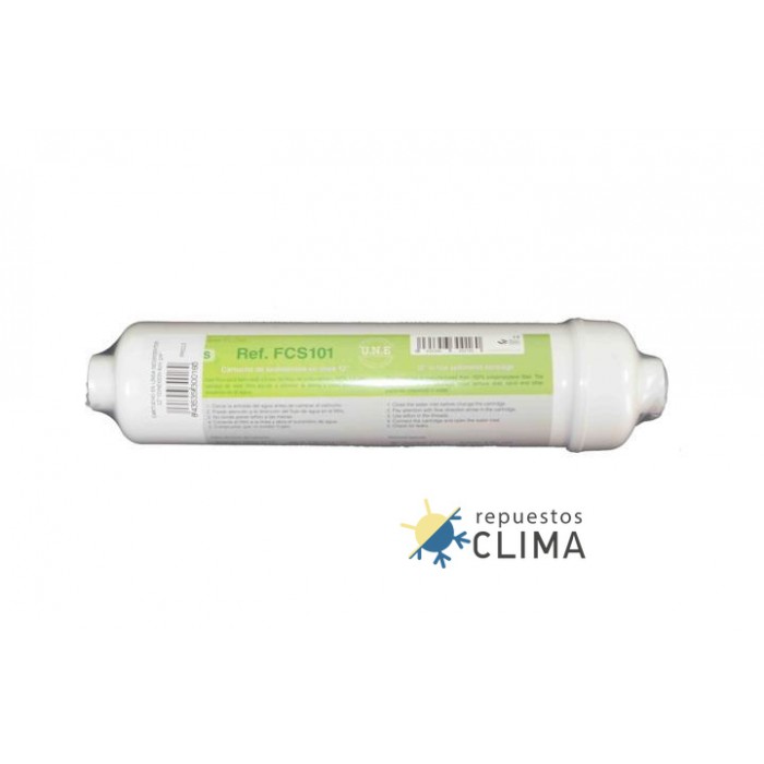 CARTUCHO EN LINEA SEDIMENTOS 12" CONEXION ROSCA H 1/4"