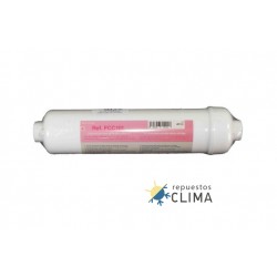 CARTUCHO EN LINEA CARBON GRANULADO 12" ROSCA H 1/4"