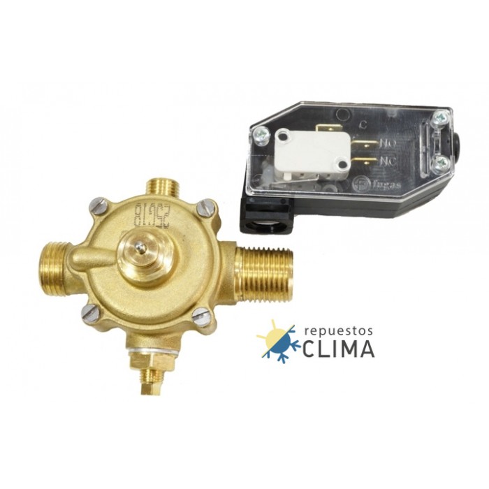 FLUJOSTATO DIFERENCIAL FUGAS 1/2" MM TOMA DE DESCARGA DE AGUA 1/4" M