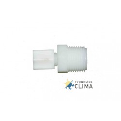 CONECTOR LINEAL - 1/4 JACO - 1/2 ROSCA M