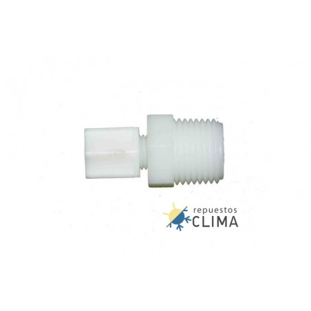 CONECTOR LINEAL - 1/4 JACO - 1/2 ROSCA M
