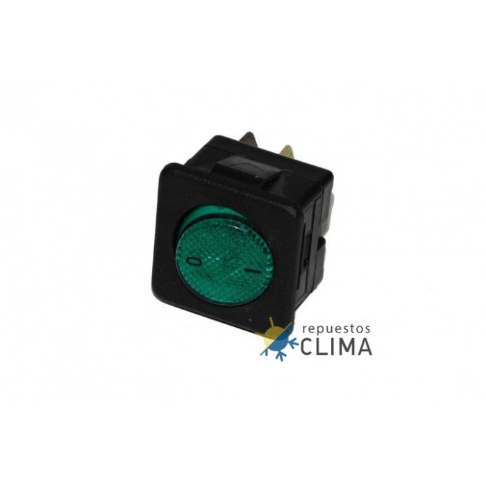 INTERRUPTOR NEGRO-VERDE LASIAN 51709