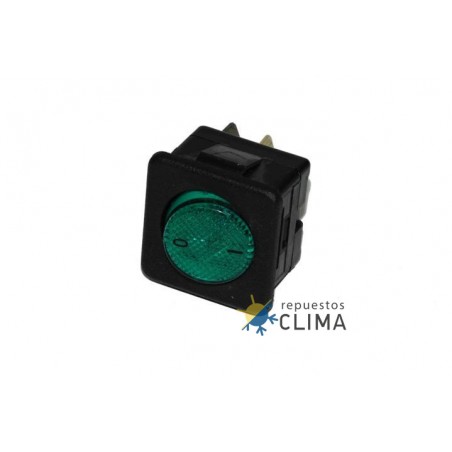 INTERRUPTOR NEGRO-VERDE LASIAN 51709