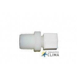 CONECTOR LINEAL - 3/8 JACO - 1/2 ROSCA M
