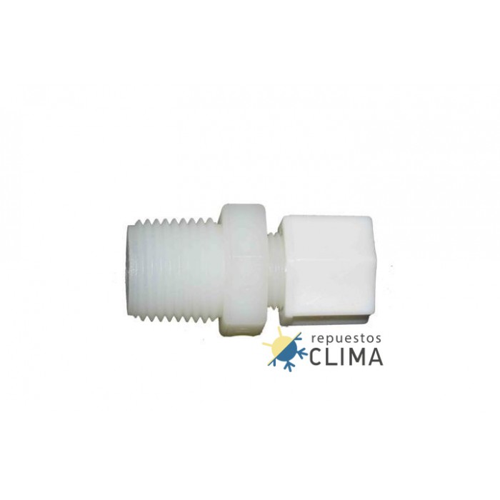 CONECTOR LINEAL - 3/8 JACO - 1/2 ROSCA M