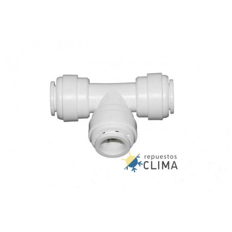 CONECTOR T BOCAS IGUALES 3/8 QUICK