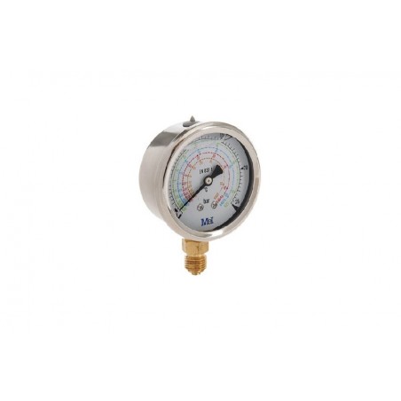 MANOMETRO Ø63 GLICERINA VERTICAL G1/4 -1..+25 Bar/psi CL 1,6