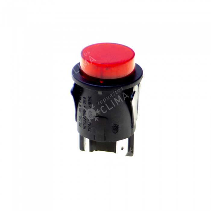 INTERRUPTOR PULSADOR ROJO ON/OFF 341170