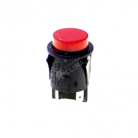 INTERRUPTOR PULSADOR ROJO ON/OFF 341170