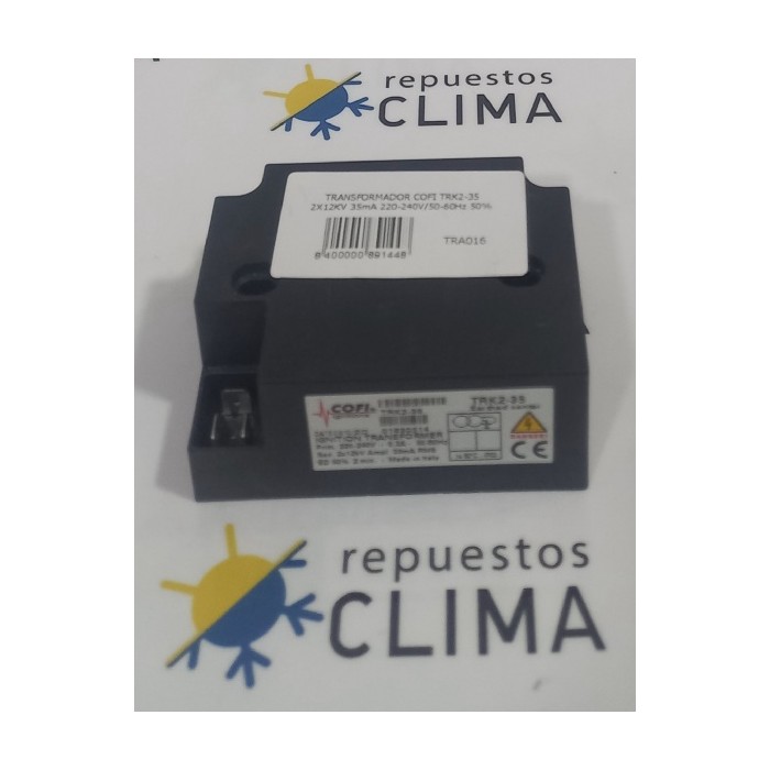 TRANSFORMADOR COFI TRK2-35 2X12KV 35mA 220-240V/50-60Hz 50%